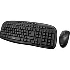 Adesso WKB-1330CB - 2.4 GHz Wireless Desktop Keyboard and Mouse Combo - Retail - USB Wireless RF 103 Key - English (US) - USB Wireless RF Optical - 1200 dpi - 3 Button - Scroll Wheel - QWERTY - Play/Pause, Previous Track, Next Track, Volume Down, Volume U