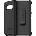 OtterBox Defender Carrying Case (Holster) Smartphone - Black - Impact Absorbing Interior, Damage Resistant, Wear Resistant, Shock Resistant, Scuff Resistant Interior, Drop Resistant, Dust Resistant Port, Bump Resistant, Tear Resistant, Drop Proof, Dirt Resistant Port, ... - Silicone Body - Belt Clip - 1 Pack - Retail