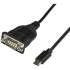 StarTech.com USB C to Serial Adapter Cable with COM Port Retention, 16" (40cm) USB Type-C to RS232 DB9 Converter Cable, Windows/Mac/Linux - 16in USB-C to Serial adapter converter cable RS232 DB9 - 921.6 Kbps baud - 512 byte FIFO - Data bits of 5/6/7/8 w/stop bits 1/1.5/2 - COM port config retention - Industrial/commercial USB Type-C to RS-232 cable - Auto install - Windows/macOS/Linux