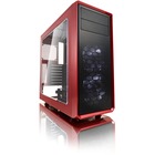 Fractal Design Focus G Computer Case with Windowed Side Panel - Mid-tower - Mystic Red - Steel - 5 x Bay - 2 x 4.72" (120 mm) x Fan(s) Installed - ATX, Micro ATX, ITX Motherboard Supported - 4.50 kg - 6 x Fan(s) Supported - 2 x External 5.25" Bay - 2 x In