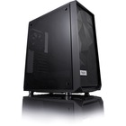 Fractal Design Meshify C Window Computer Case - Mid-tower - Black - Tempered Glass - 5 x Bay - 2 x 4.72" (120 mm) x Fan(s) Installed - ATX, Micro ATX, ITX Motherboard Supported - 7 x Fan(s) Supported - 2 x Internal 3.5" Bay - 3 x Internal 2.5" Bay - 7x Slot(s)