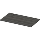 Lorell Makerspace Storage System Worksurface - Laminated Rectangle, Charcoal Top x 47.5" Table Top Width x 23.6" Table Top Depth x 1" Table Top Thickness - Assembly Required