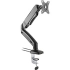 Lorell Active Office Mounting Arm for Monitor - Black - 27" Screen Support - 6.49 kg Load Capacity