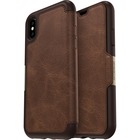 OtterBox Strada Carrying Case (Folio) Apple iPhone X Smartphone - Espresso