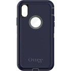 OtterBox Defender Carrying Case (Holster) Apple iPhone X Smartphone - Stormy Peaks - Wear Resistant, Drop Proof, Dust Resistant Port, Dirt Resistant Port, Bump Resistant, Drop Resistant, Tear Resistant, Lint Resistant Port, Impact Absorbing - Silicone Body - Belt Clip - 1 Pack - Retail