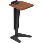 Lorell Lectern - Walnut, Laminated Top - U-shaped Base - 45" Height x 23" Width x 20" Depth - Assembly Required