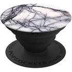 POPSOCKETS Handheld Device Holder - 0.20" (5.08 mm) x 3.20" (81.28 mm) x 4.60" (116.84 mm) x - Marble White - Reusable