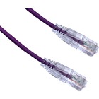 Axiom 1FT CAT6 BENDnFLEX Ultra-Thin Snagless Patch Cable 550mhz (Purple) - 1 ft Category 6 Network Cable for Network Device - First End: 1 x RJ-45 Network - Male - Second End: 1 x RJ-45 Network - Male - Patch Cable - Gold Plated Contact - 28 AWG - Purple - TAA Compliant