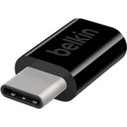 Belkin USB-Câ„¢ (aka Type-Câ„¢) to Micro USB Adapter F2CU058btBLK - 1 x Type C USB Male - 1 x Micro USB Female - Black