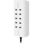 Belkin RockStar 10-Port USB Charging Station - 1 Pack - 120 W - 120 V AC, 230 V AC Input - 5 V DC/2.40 A Output