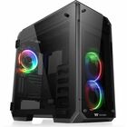 Thermaltake View 71 Tempered Glass RGB Edition Full Tower Chassis - Full-tower - Black - SPCC, Tempered Glass - 7 x Bay - 3 x 5.51" (140 mm) x Fan(s) Installed - Mini ITX, Micro ATX, ATX, EATX Motherboard Supported - 19.10 kg - 9 x Fan(s) Supported - 7 x 