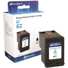 Dataproducts Remanufactured Inkjet Ink Cartridge - Alternative for HP 62 - Black - 1 Each - 200 Pages