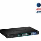 TRENDnet 28-Port Gigabit Web Smart PoE+ Switch - 28 Ports - Manageable - 2 Layer Supported - Modular - Twisted Pair, Optical Fiber - 1U High - Rack-mountable - Lifetime Limited Warranty