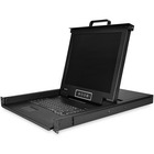 StarTech.com Rackmount KVM Console - 8 Port with 17-inch LCD Monitor - VGA KVM - Cables and Mounting Hardware Included - Connect up to 8 PCs or servers to this rack mount console - An LCD monitor, built-in keyboard and touch pad in 1U of rack space - 17-i