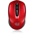 Adesso iMouse S50R - 2.4GHz Wireless Mini Mouse - Optical - Wireless - Radio Frequency - Red - USB - 1200 dpi - Scroll Wheel - 3 Button(s) - Symmetrical