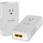 NETGEAR Powerline 2000 + Extra Outlet, PLP2000 - 2 - 2 x Network (RJ-45) - 2000 Mbit/s Powerline - HomePlug AV2 - Gigabit Ethernet