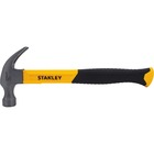 Stanley 16 oz Curve Claw Fiberglass Hammer - 13" (330.20 mm) Length - Yellow - High Carbon Steel - 725.7 g - 453.6 g Head Weight - Ergonomic Grip, Comfortable Grip, Anti-slip, Durable Handle, Shock Absorbing Handle, Heat Treated - 1