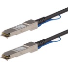 StarTech.com MSA Uncoded Compatible 1m 40G QSFP+ to QSFP+ Direct Attach Cable - 40 GbE QSFP+ Copper DAC 40 Gbps Low Power Passive Twinax - QSFP+ Direct-Attach Twinax cable complies w/ MSA industry standards - Copper Twinax Cable length: 1 m - Copper QSFP+