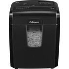 Fellowes Powershred 8Cd Cross-Cut Shredder - Non-continuous Shredder - Cross Cut - 8 Per Pass - for shredding Staples, Paper, Paper Clip, Credit Card, CD - 0.2" x 1.4" Shred Size - 3 Minute Run Time - 30 Minute Cool Down Time - 14.38 L Wastebin Capacity - Black