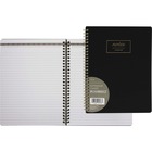 Hilroy Cambridge 9.5" Work Style Notebook - 80 Pages - Wire Bound - Black Cover - Flexible Cover - 1Each