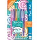 Paper Mate Flair Candy Pop Pens - Medium Pen Point - Felt Tip - 6 / Pack