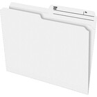 Pendaflex Reinforced File Folders - Letter - 8 1/2" x 11" Sheet Size - 1/2 Tab Cut - Top Tab Location - 9.5 pt. Folder Thickness - Ivory - 100 / Box