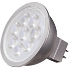 Satco LED MR16 Warm 500 Lumens Light Bulb - 6.50 W - 50 W Incandescent Equivalent Wattage - 12 V AC, 12 V DC - 500 lm - MR16 Size - Warm White Light Color - GU5.3 Base - 25000 Hour - 4940.3Â°F (2726.8Â°C) Color Temperature - 80 CRI - 40Â° Beam Angle - Dimmable - 1 Each