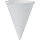 Unisource Solo Paper Cone Water Cups - Cone - White - Paper - Water, Cold Drink