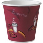 Unisource Bistro Design Disposable Paper Cups - 50 / Pack - Multi - Poly, Paper, Polyethylene - Beverage, Coffee, Tea, Cocoa