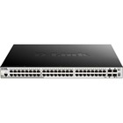D-Link DGS-1510-52X Ethernet Switch - 48 Ports - Manageable - Gigabit Ethernet, 10 Gigabit Ethernet - 10/100/1000Base-T, 10GBase-X - 2 Layer Supported - Modular - Twisted Pair, Optical Fiber