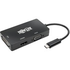 Tripp Lite U444-06N-HDV4KB Docking Station - for Notebook/Tablet PC/Desktop PC/Smartphone - USB 3.1 Type C - 1 x USB Ports - HDMI - DVI - VGA - Thunderbolt - Wired