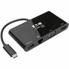 Tripp Lite U444-06N-HV4GUB Docking Station - for Notebook/Tablet/Smartphone/Projector/Monitor - USB 3.1 Type C - 2 x USB Ports - 1 x USB 3.0 - USB Type-C - Network (RJ-45) - HDMI - VGA - Thunderbolt - Wired