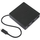 Targus USB-C Travel Dock with Power Pass-Through - for Notebook/Desktop PC - 60 W - USB 3.1 Type C - 2 x USB 3.0 - USB Type-C - Network (RJ-45) - 1 x HDMI Ports - HDMI - VGA - 1 x Mini DisplayPort - Mini DisplayPort - Black - Thunderbolt - Wired - Gigabit