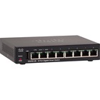 Cisco SG250-08 8-Port Gigabit Smart Switch - 8 Ports - Manageable - 2 Layer Supported - Twisted Pair - Rack-mountable - Lifetime Limited Warranty