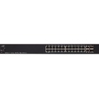 Cisco SG250X-24 24-Port Gigabit with 4-Port 10-Gigabit Smart Switch - 24 Ports - Manageable - 2 Layer Supported - Twisted Pair - Rack-mountable - Lifetime Limited Warranty