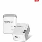 TRENDnet Powerline 1300 AV2 Adapter Kit, Includes 2 x TPL-422E Powerline Ethernet Adapters, IEEE 1905.1 & IEEE 1901, Gigabit Port, Range Up To 300m (984 ft), Simple Installation, White, TPL-422E2K - Powerline 1300 AV2 Adapter Kit