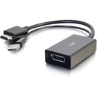 C2G HDMI To Displayport Converter 4K30 - DisplayPort/HDMI/USB A/V Cable for Audio/Video Device - First End: 1 x HDMI Male Digital Audio/Video, First End: 1 x Type A USB - Second End: 1 x DisplayPort Female Digital Audio/Video - Supports up to 3840 x 2160 