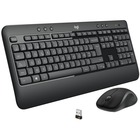 Logitech MK540 Advanced Wireless Keyboard and Mouse Combo for Windows (French Layout) - USB Wireless RF Keyboard - French - USB Wireless RF Mouse - Optical - 1000 dpi - 3 Button - Scroll Wheel - QWERTY - Media Player, Calculator, On/Off Switch, Battery Hot Key(s) - Symmetrical - AA - Compatible with Desktop Computer for PC - 1 Pack