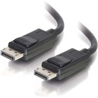 C2G 20ft DisplayPort Cable with Latches 8K UHD M/M - Black - 20 ft DisplayPort A/V Cable for Computer, Audio/Video Device, Monitor, Notebook - DisplayPort Male Digital Audio/Video - DisplayPort Male Digital Audio/Video - Supports up to 7680 x 4320 - Black
