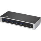 StarTech.com 7 Port USB C Hub with Fast Charge - 5x USB-A & 2x USB-C (USB 3.0 SuperSpeed 5Gbps) - USB 3.1 Gen 1 Adapter Hub - Self Powered - 7 port USB-C laptop or desktop hub - USB Type-C to 5x USB-A/2x USB-C - SuperSpeed 5Gbps (USB 3.0/USB 3.1/3.2 Gen 1) - Incl 3.3ft host cable - Self-Powered w/ universal power adapter - Dedicated BC 1.2 fast charging port - OS Independent -Works w/ TB3