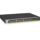 Netgear GS752TPP Ethernet Switch - 48 Ports - Manageable - 2 Layer Supported - Modular - 4 SFP Slots - 861 W Power Consumption - Twisted Pair, Optical Fiber - Rack-mountable - Lifetime Limited Warranty