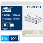 Tork Facial Tissue Flat Box White - Tork Facial Tissue Flat Box White F1, Premium, 2-Ply, 30 x 100 Sheets, TF6920A