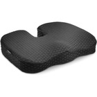 Kensington Premium Cool-Gel Seat Cushion - 14" (355.60 mm) x 18" (457.20 mm) - Gel Filling - Fabric Cover - Foam - Comfortable, Durable, Anti-slip, Ergonomic Design, Machine Washable, Carrying Strap - Black - 1Each