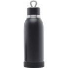 iHome Aquio iBTB2 Water Bottle - 473.18 mL - Midnight - Stainless Steel