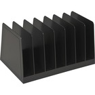 Business Source Desk Step Sorter - 4.5" Height x 8.8" Width x 5.5" Depth - Desktop - 25% Recycled - Black - Plastic - 1 Each