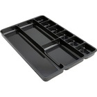 Lorell 9-compartment Drawer Tray Organizer - 9 Compartment(s) - 1.3" Height x 14" Width x 9.4" Depth - Black - 1 Each