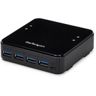 StarTech.com 4X4 USB 3.0 Peripheral Sharing Switch - USB Switch for Mac / Windows / Linux - 4 Port USB 3.0 Switch - USB A/B Switch - Share up to four USB 3.0 devices between four different computers - 4X4 USB 3.0 Peripheral Sharing Switch for Mac/Windows/Linux - Save by sharing USB devices such as a printer, mouse, keyboard with four computers - USB switch w/ remote port selector