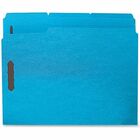 Business Source Fastener Folders - Letter - 8 1/2" x 11" Sheet Size - 3/4" Expansion - 2 Fastener(s) - 2" Fastener Capacity - 1/3 Tab Cut - Top Tab Location - Assorted Position Tab Position - 11 pt. Folder Thickness - Stock - Blue - Recycled - 50 / Box