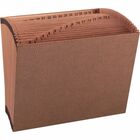 Business Source Letter Recycled Expanding File - 8 1/2" x 11" - 31 Pocket(s) - Brown - 30% Recycled - 1 Each