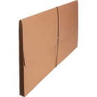 Business Source Legal Recycled File Wallet - 8 1/2" x 14" - 5 1/4" Expansion - Brown - 30% Recycled - 1 Each